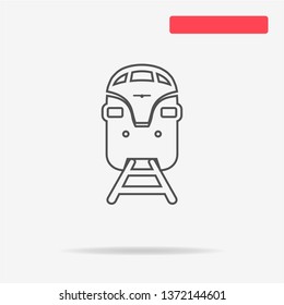 Train icon. Vector concept illustration for design.