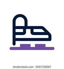 train icon. vector dual tone icon for your website, mobile, presentation, and logo design.