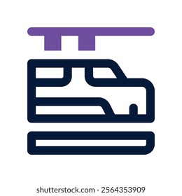 train icon. vector dual tone icon for your website, mobile, presentation, and logo design.