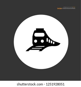 Train icon. Train vector illustration.    