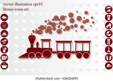 Train icon vector illustration