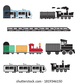  Train icon vector illustration design template