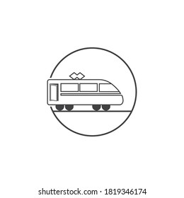  Plantilla de diseño de ilustración de vector de icono de tren