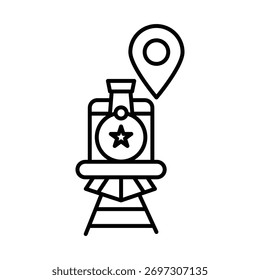 Modelo de design de ilustração de vetor de ícone de treinamento 