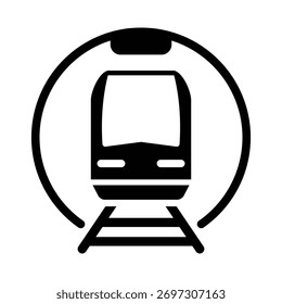 Plantilla de diseño de Ilustración vectorial de icono de tren 