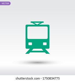icono del tren. Ilustración del vector EPS 10.