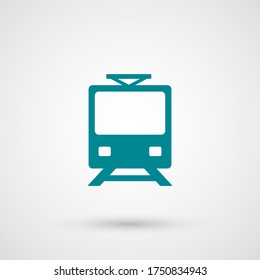 icono del tren. Ilustración del vector EPS 10.