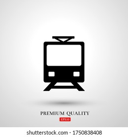 train icon. Vector illustration EPS 10.
