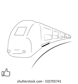 train icon, vector illustration EPS 10