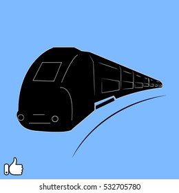 train icon, vector illustration EPS 10