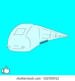 train icon, vector illustration EPS 10
