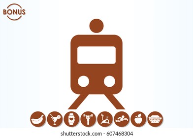 train icon vector illustration EPS 10