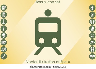 train icon vector illustration EPS 10