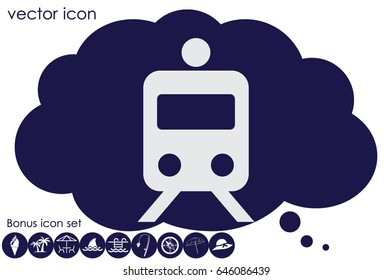 train icon vector illustration EPS 10