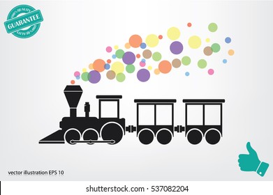 Train icon vector illustration eps10