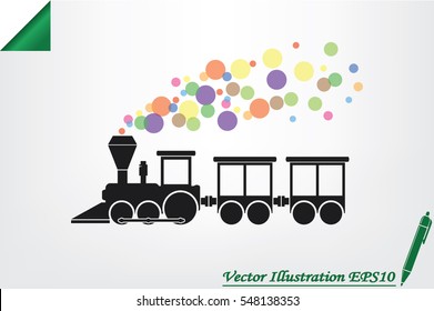 Train icon vector illustration eps10