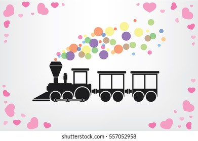 Train icon vector illustration eps10