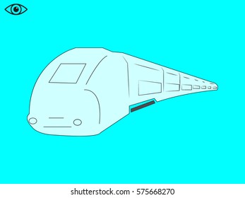 train icon, vector illustration eps10