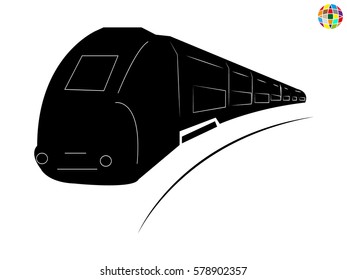 train icon, vector illustration eps10