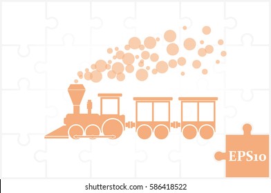 Train icon vector illustration eps10