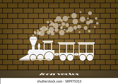 Train icon vector illustration eps10