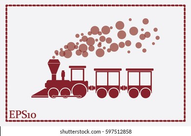 Train icon vector illustration eps10