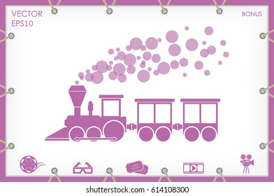 Train icon vector illustration eps10