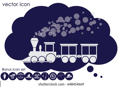 Train icon vector illustration eps10