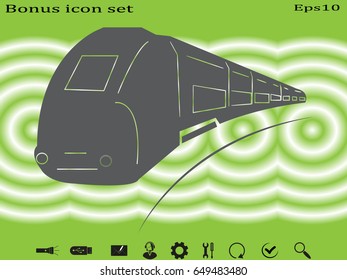 train icon, vector illustration eps10