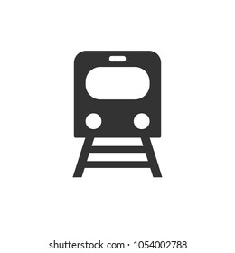 Train icon, vector illustration. Flat design.
