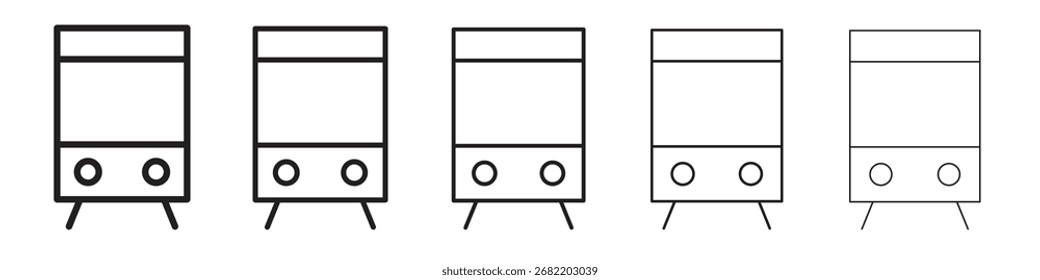 Icono de tren Ilustración vectorial aislada