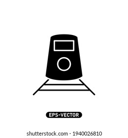 Train icon vector illustration logo template for many purpose. Isolated on white background.