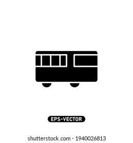Train icon vector illustration logo template for many purpose. Isolated on white background.