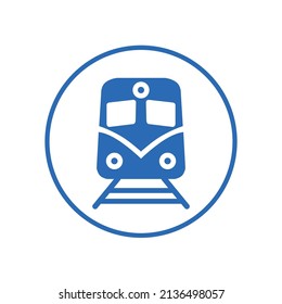 icono del tren, ilustración del vector, fondo blanco