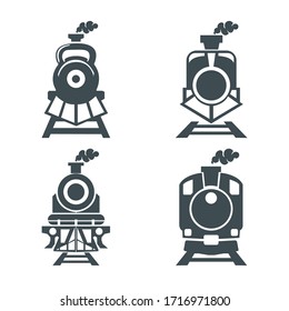 train icon vector logo illustration