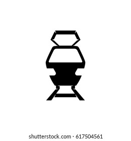 Train icon. Vector logo illustration isolated sign symbol