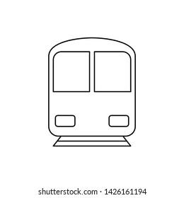 Train icon vector, Modern Transportation sign Isolated on white background.