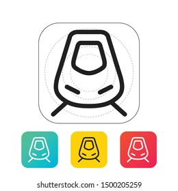 Train icon vector, Modern Transportation sign Isolated on white background. Trendy Flat style for graphic design, logo, Web site, social media, UI, mobile app, EPS10