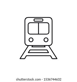 Train icon vector. Modern Transportation sign Isolated on white background. Train logo template symbol