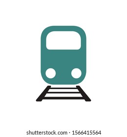 Train icon vector, Modern Transportation sign Isolated on white background. Trendy Flat style for graphic design, logo, Web site, social media, UI, mobile app, EPS10