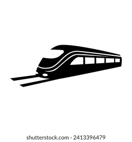 Train icon vector. Modern Transportation sign Isolated on white background