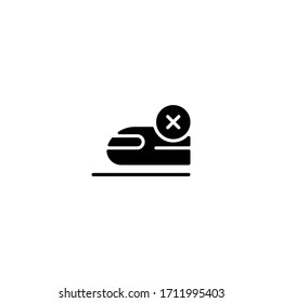 train icon. train vector on gray background