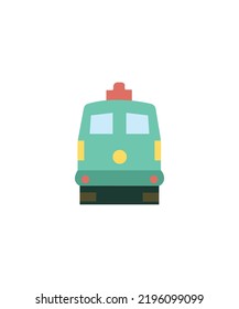 Train icon vector on white 