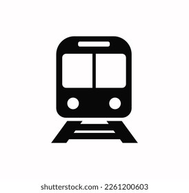 Train icon vector on a white background