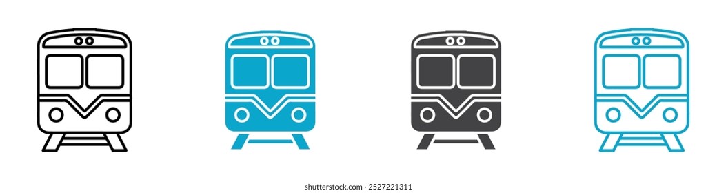 train icon Vector outline sign