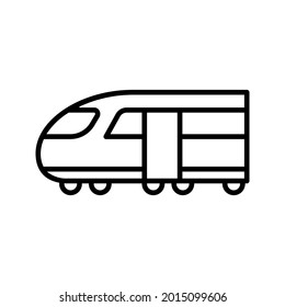 Train icon vector. Public transport illustration sign. Metro symbol or logo.