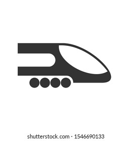 Train Icon vector sign isolated for graphic and web design. Modern Transportation symbol template color editable on white background.