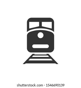 Train Icon vector sign isolated for graphic and web design. Modern Transportation symbol template color editable on white background.