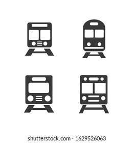 train Icon vector sign isolated for graphic and web design. train transportation symbol template color editable on white background.