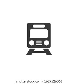 train Icon vector sign isolated for graphic and web design. train transportation symbol template color editable on white background.